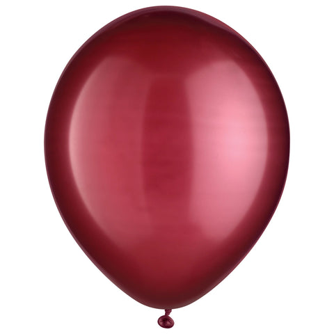 12" Latex Helium Balloons - Metallic Berry