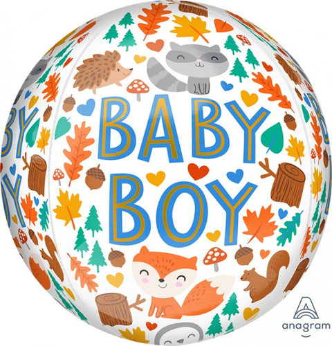 Baby Boy Orb Helium Balloon - 18"