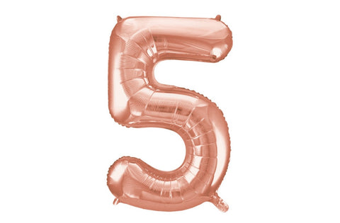Rose Gold Helium filled foil balloons
