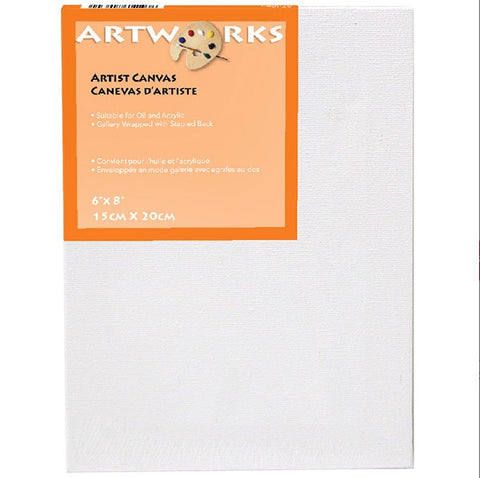 "Artworks" Artist Canvas 6"x8" - Pack of 5