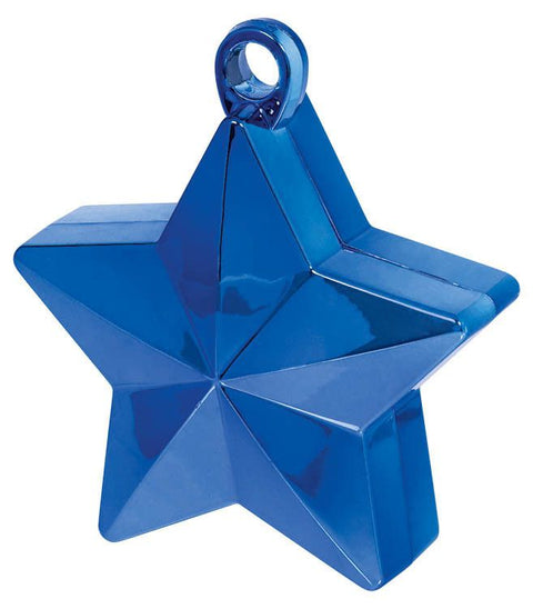 Blue Star Helium Balloon Weight