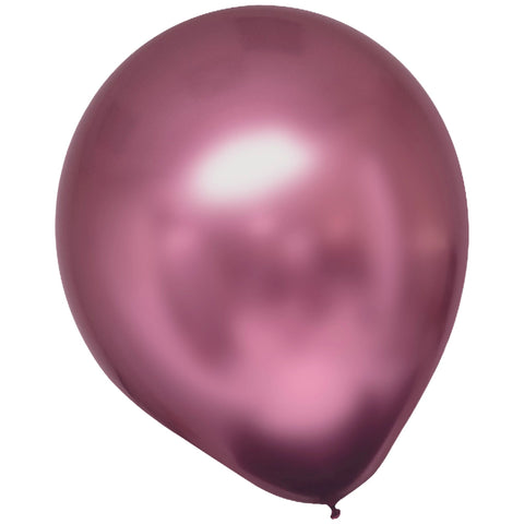 12" Platinum Latex Helium Balloons - Flamingo