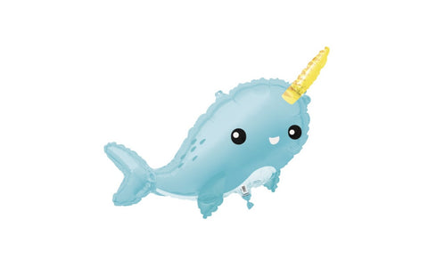Giant Narwhal Foil Balloon