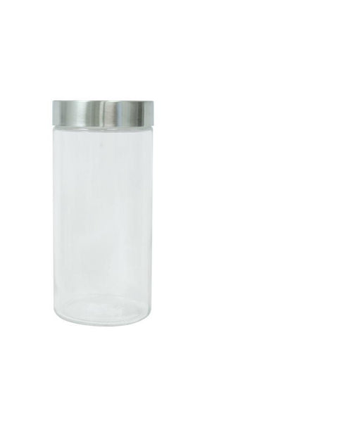 Glass Jar with Stainless Steel Lid 1.5L