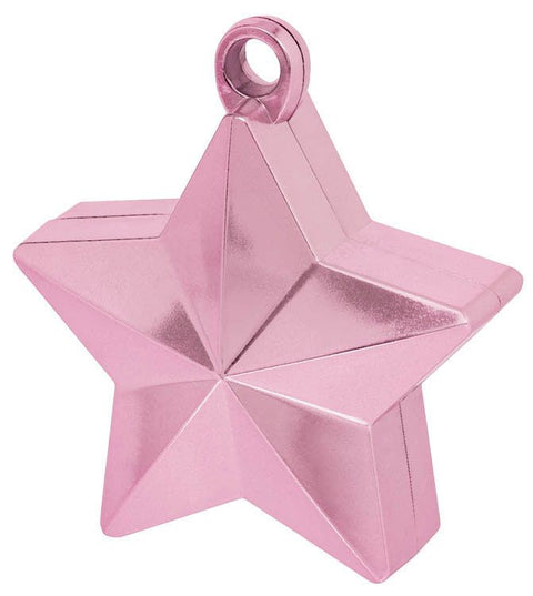 Light pink Star Helium Balloon Weight