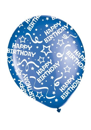 Printed Latex Balloons - Birthday Confetti - Glitzville 