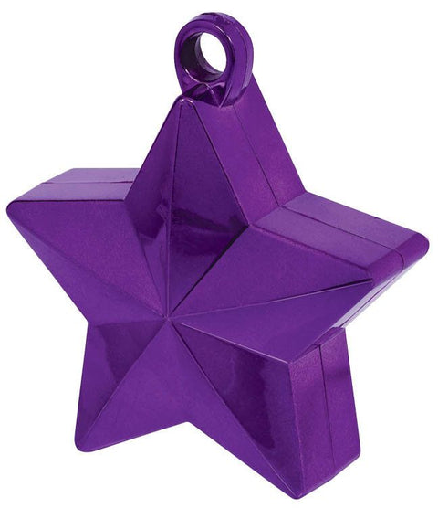 Purple Star Helium Balloon Weight