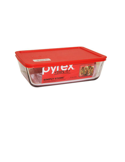 Pyrex Simply Store 6-Cup Rectangular Glass Food Storage