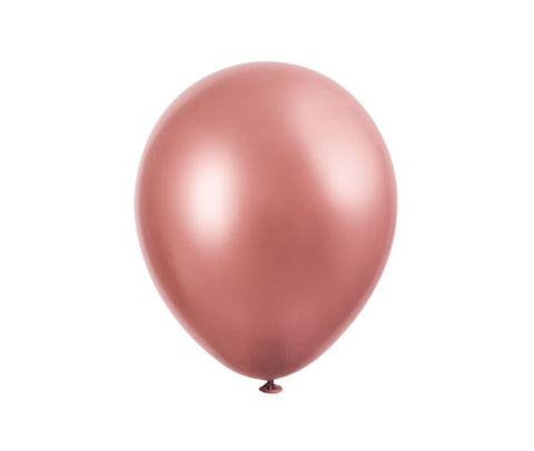 Rose gold platinum helium filled latex balloon