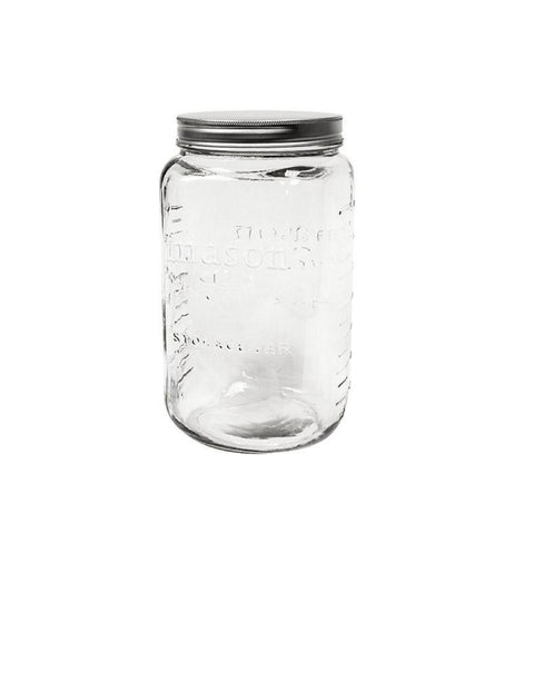 Vintage Glass Jar with Metal Lid 5L