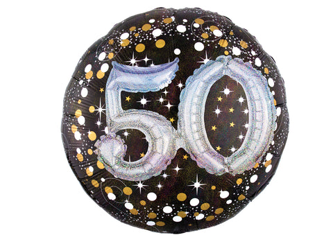 27" 3D Foil Balloon 50th BD